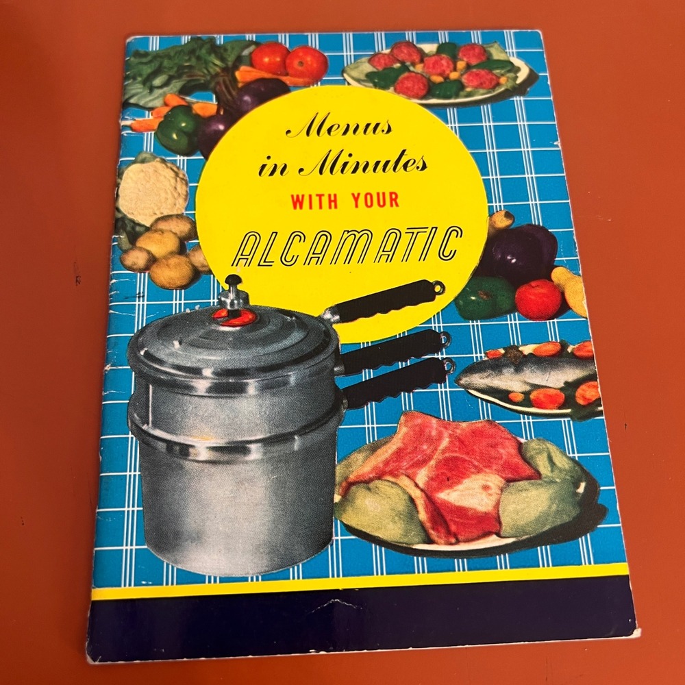 Vintage 1948 Alcamatic Model 1600 Pressure Cooker Recipe Instruction Manual Book